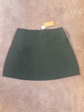Kona Sol Dark Green Mini Skirt